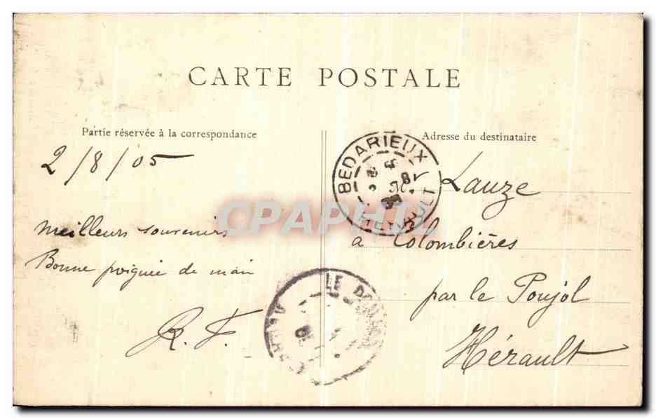 CPA Paris Vieux Montmartre Rue des Saules Cabaret du lapi agile  — Rückseite