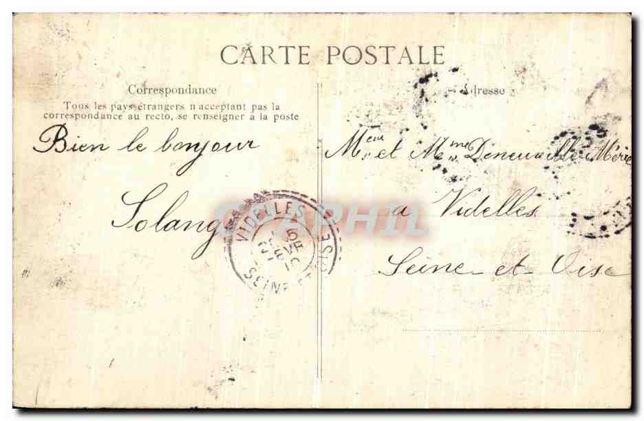 Crue de la Seine — Paris - Pont de Tolbiac — Déversement des Ordures — Éditeur B.P.D. — Verso