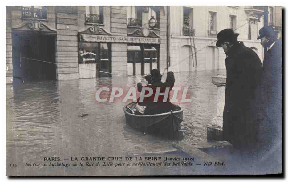 Paris — La Grande Crue de la Seine (Janvier 1910) — ND Phot.