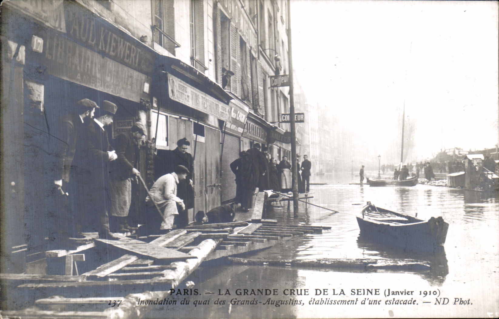 Paris — Die große Flut der Seine (Januar 1910) — ND Pbot. n°137
