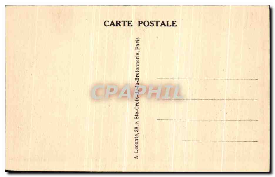 CPA Rue de Rivoli Paris  — Rückseite