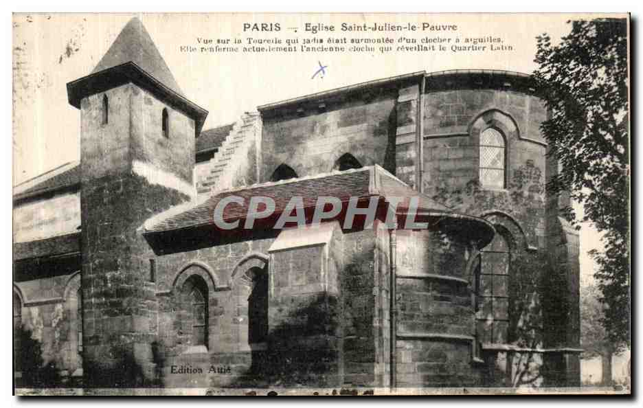 CPA Paris Eglise Saint Jullen le Pauvre 