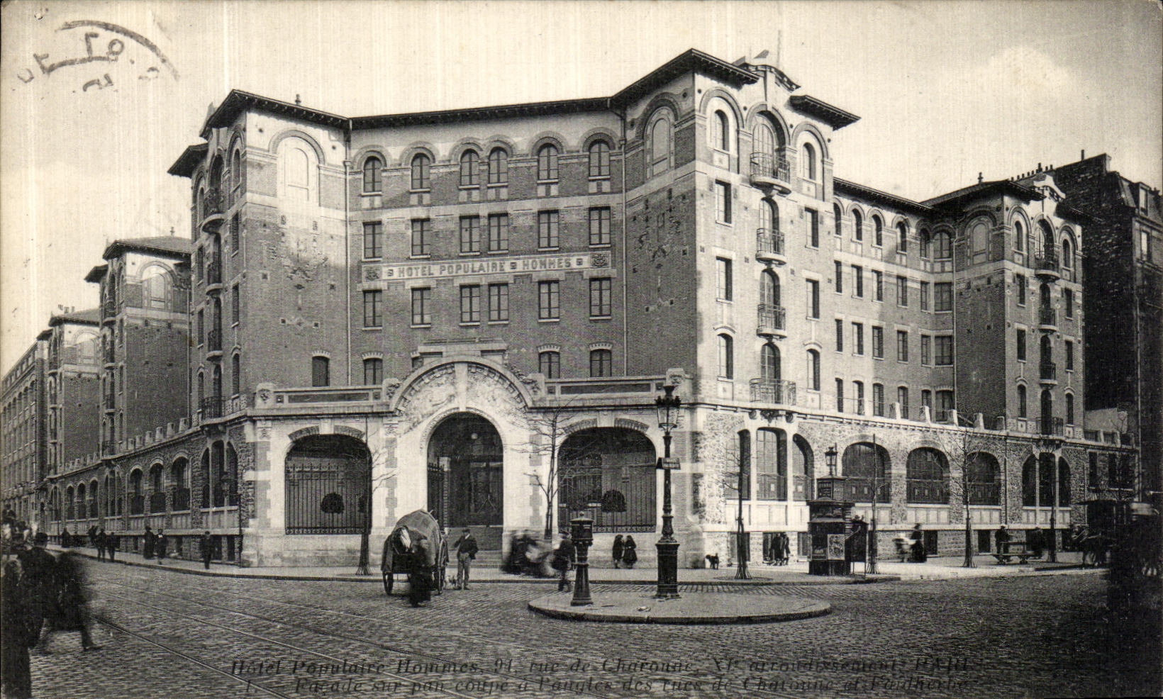CPA Hotel Populaire Hommes Rue de Charonne 