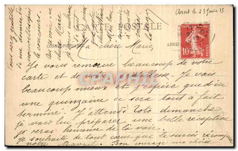 CPA Arcis sur Aube Defense du Pont de l Aube par Napoleon 1er 20 maris 1814 Militaria  — Back