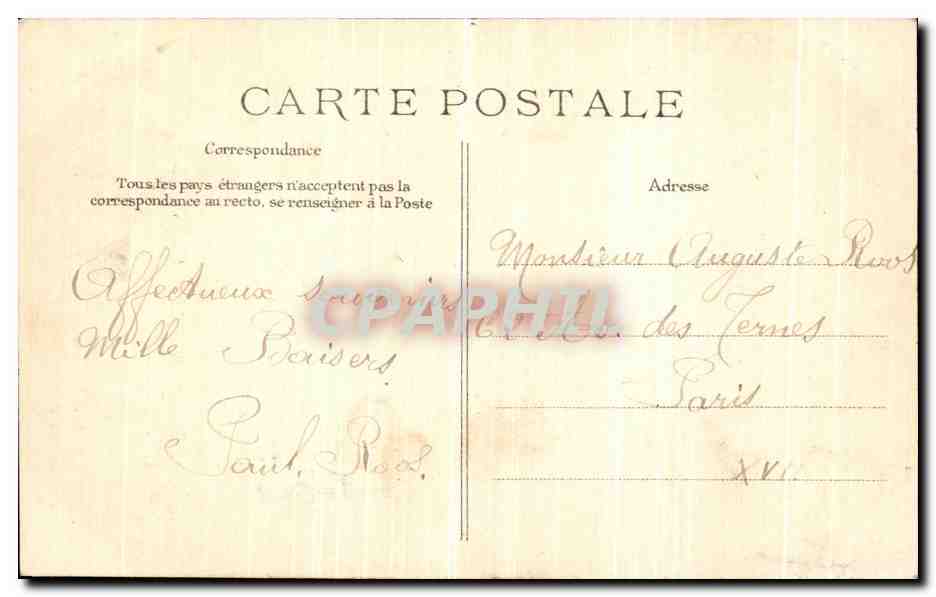 Berceau du Roi de Rome — Palais de Fontainebleau — Editor C. L. D. — Reverso