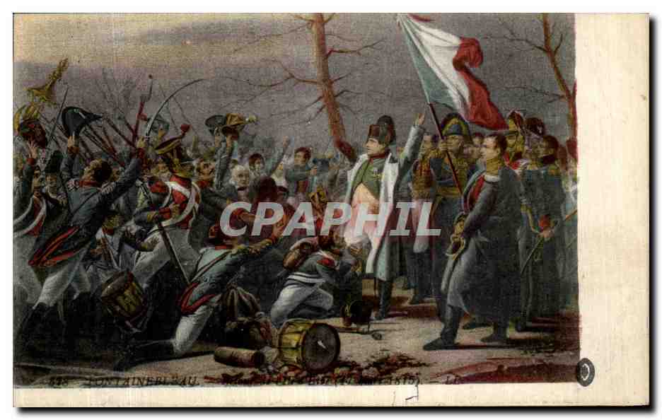 CPA Palais de Fontainebleau Retour de l ile d Elbe Napoleon 1er