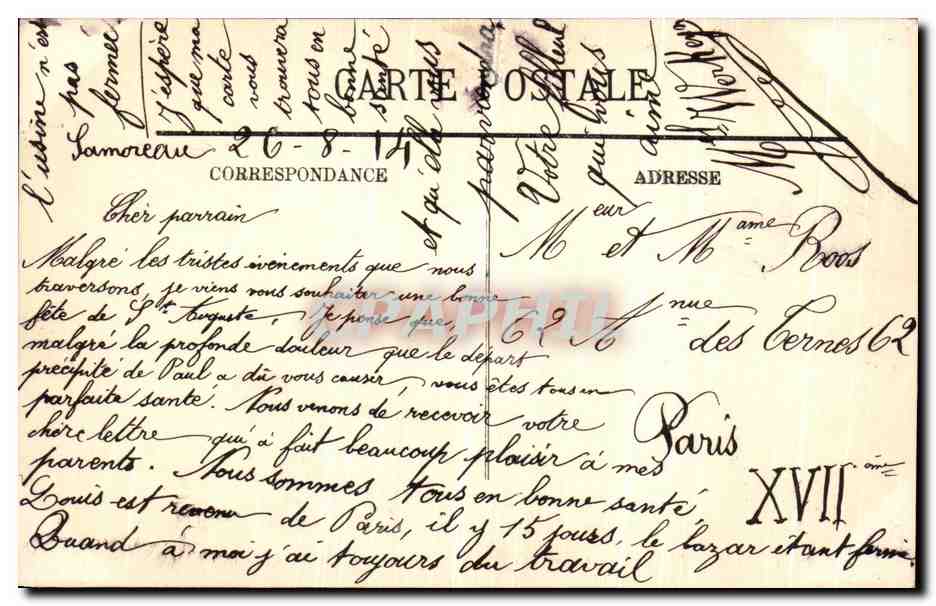 Fontainebleau — Rückkehr von der Insel Elbe (17. März 1815) — LL. n° 328 — Rückseite