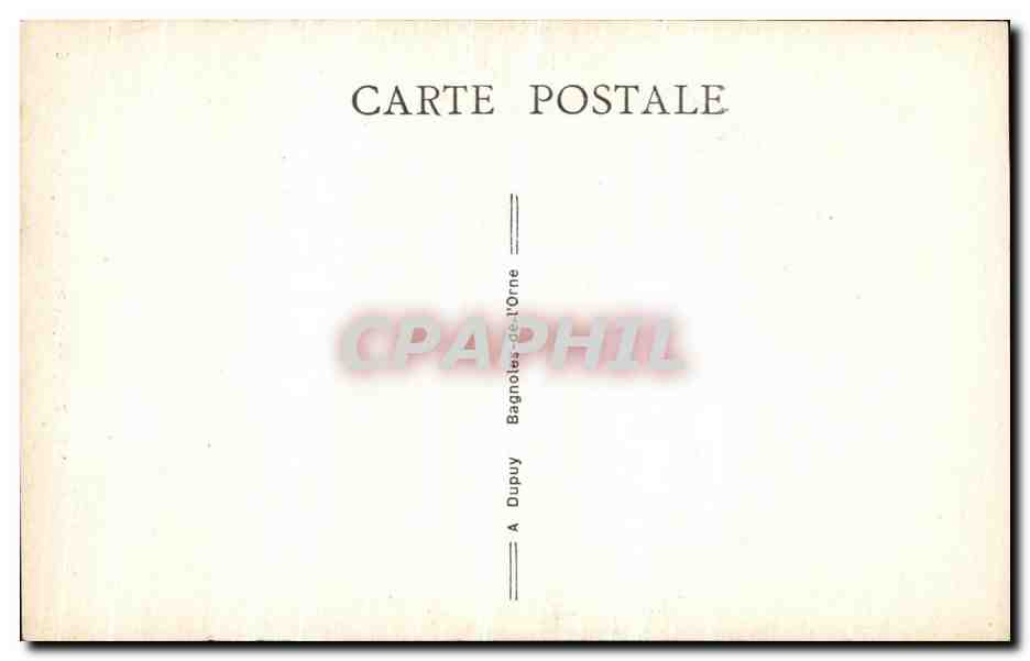 CPA Bagnoles de l Orne La Vallee de la Vee — Rückseite