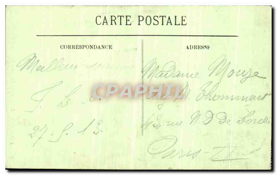 Bagnolles-de-l'Orne — Le Lac et le Grand Hôtel — Vue prise du Roc au Chien — LL — n°107 — Verso