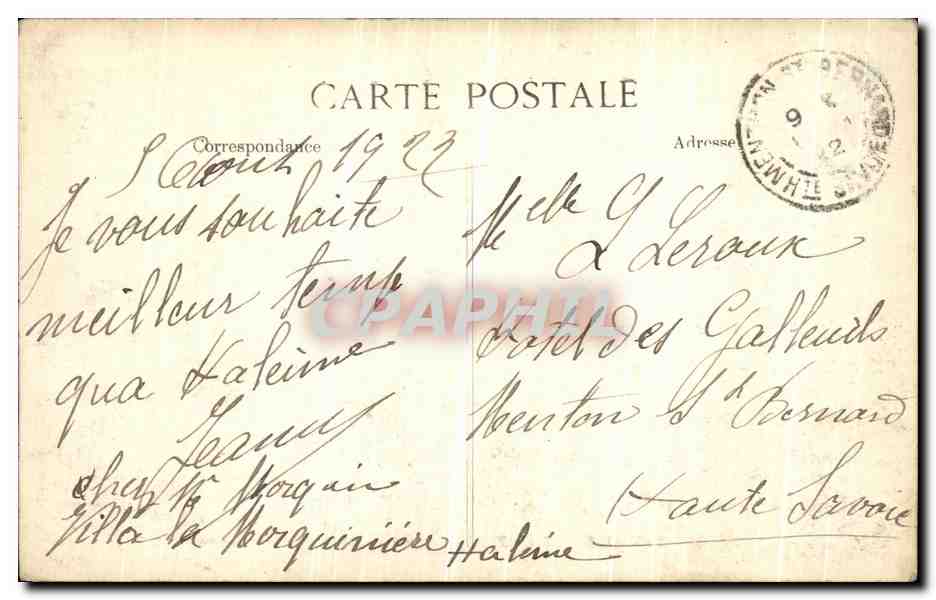 Bagnolles-de-l'Orne (Umgebung) — Schloss Couterne — B.D. — Rückseite
