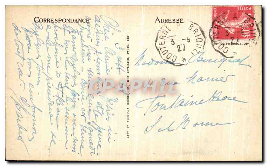 Bagnolles-de-l'Orne — La Stazione Termale vista dall'alto — Edizione Alleaume n°179 — Verso