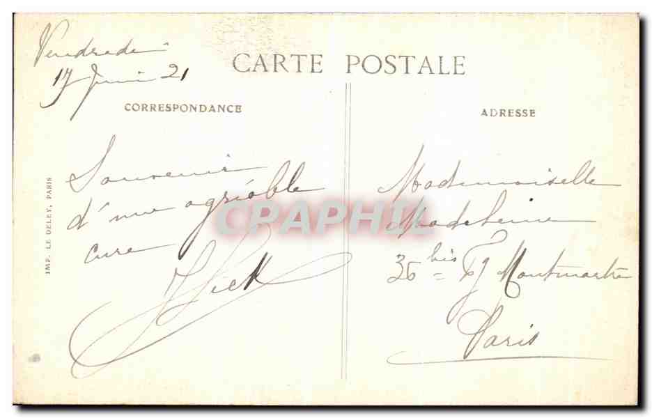 Bagnoles-de-l'Orne — La Via Dante — Editore E.D. n°75 — Verso