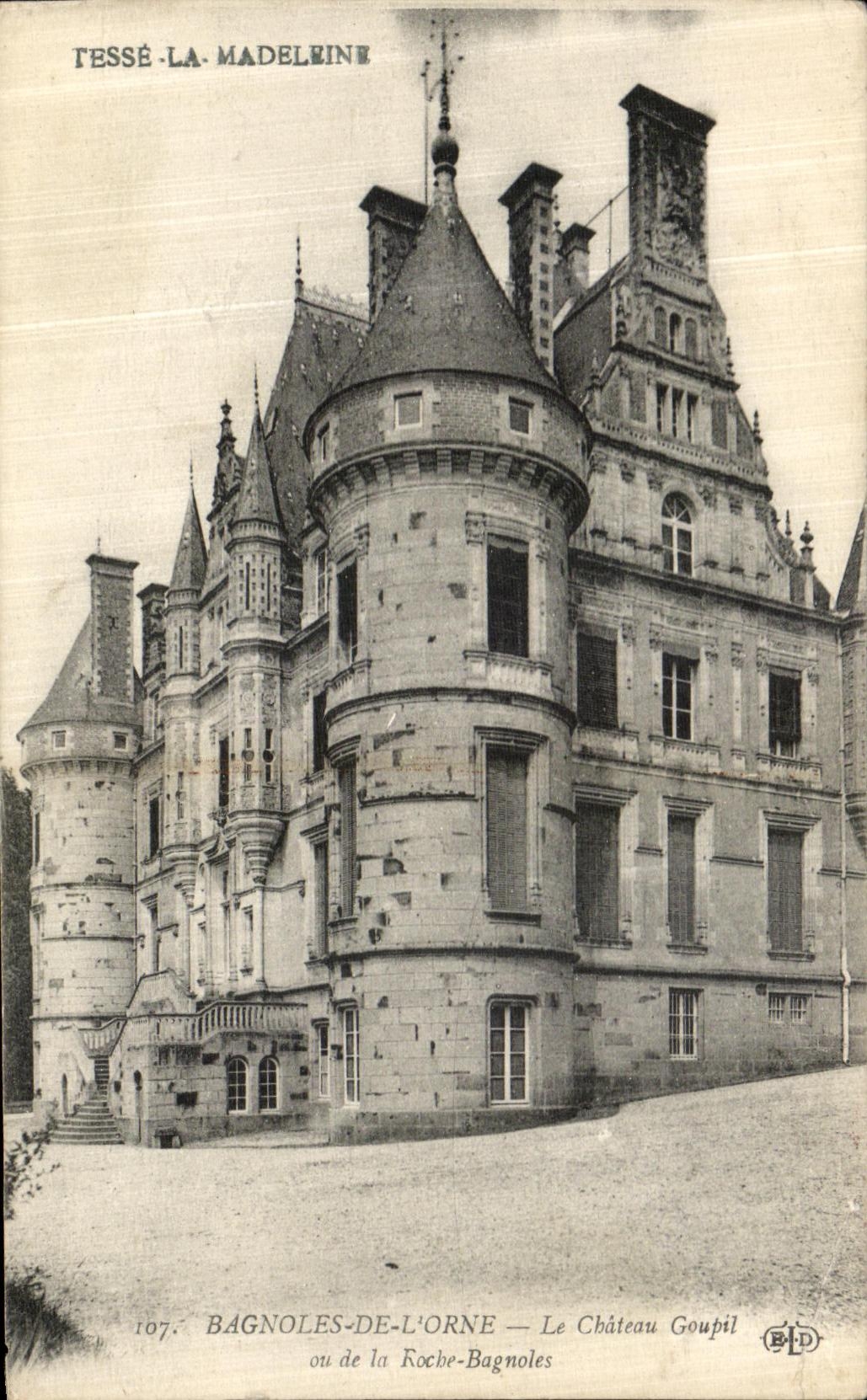 Bagnoles-de-l'Orne — Il Castello Goupil o della Roche-Bagnoles — Editore B.P.D. n°107