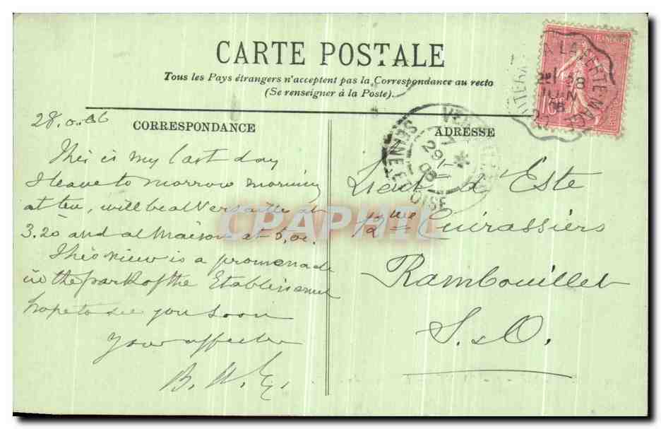 Bagnolles-de-l'Orne — L'Avenue du Dante — LL. — N° 41 — Verso