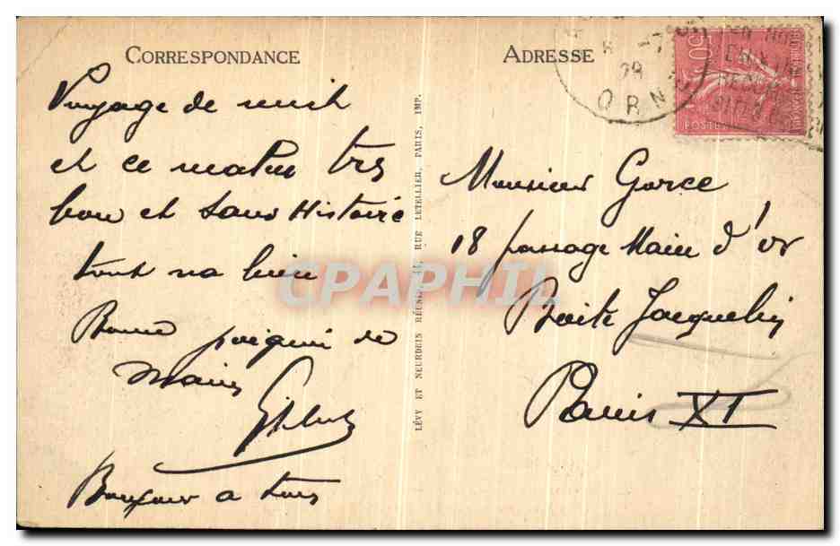 Bagnoles-de-l'Orne — Il Castello di La Roche-Bagnoles — LL — Verso
