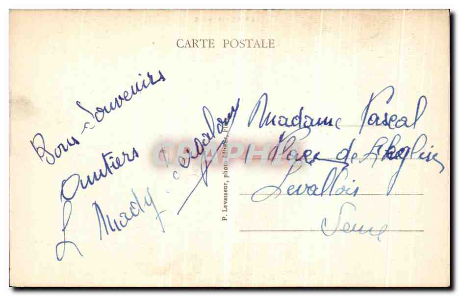 Bagnoles-de-l'Orne - Le Grand Hôtel vu de la Terrasse du Casino du Lac — La Normandie, n°43 — Verso
