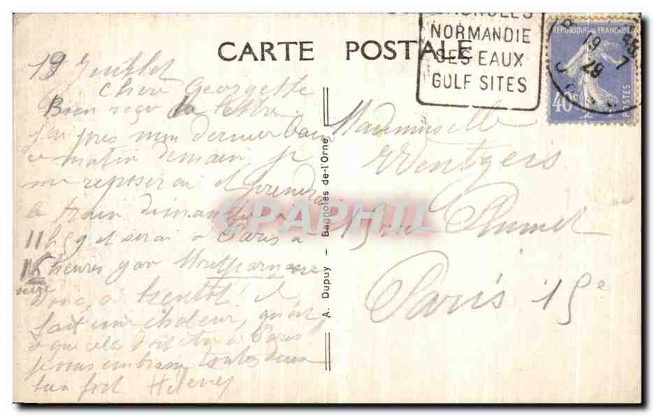 Bagnoles-de-l'Orne — Vista Generale dell'Establishment Termale — A. Dupuy — Verso