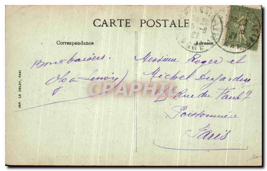 Bagnoles-de-l'Orne — Rocce del Salto del Capucino — Editore ELD, n°88 — Verso