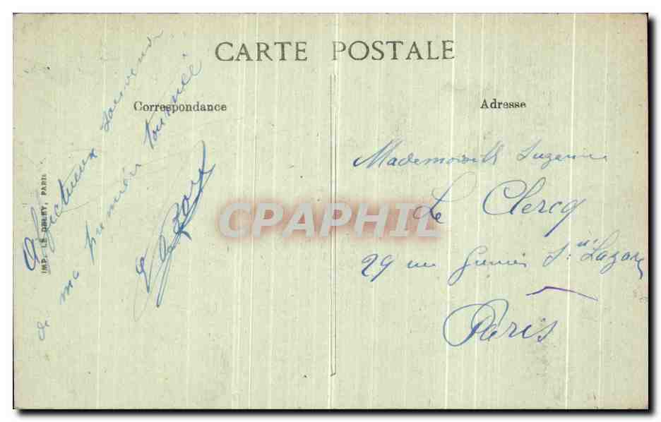 CPA Bagnoles De L Orne Le Vue sur la Valllee de la Vee — Rückseite