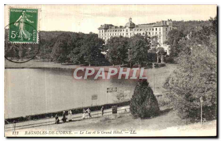Bagnoles-de-l'Orne — Le Lac et le Grand Hôtel — LL. n°112