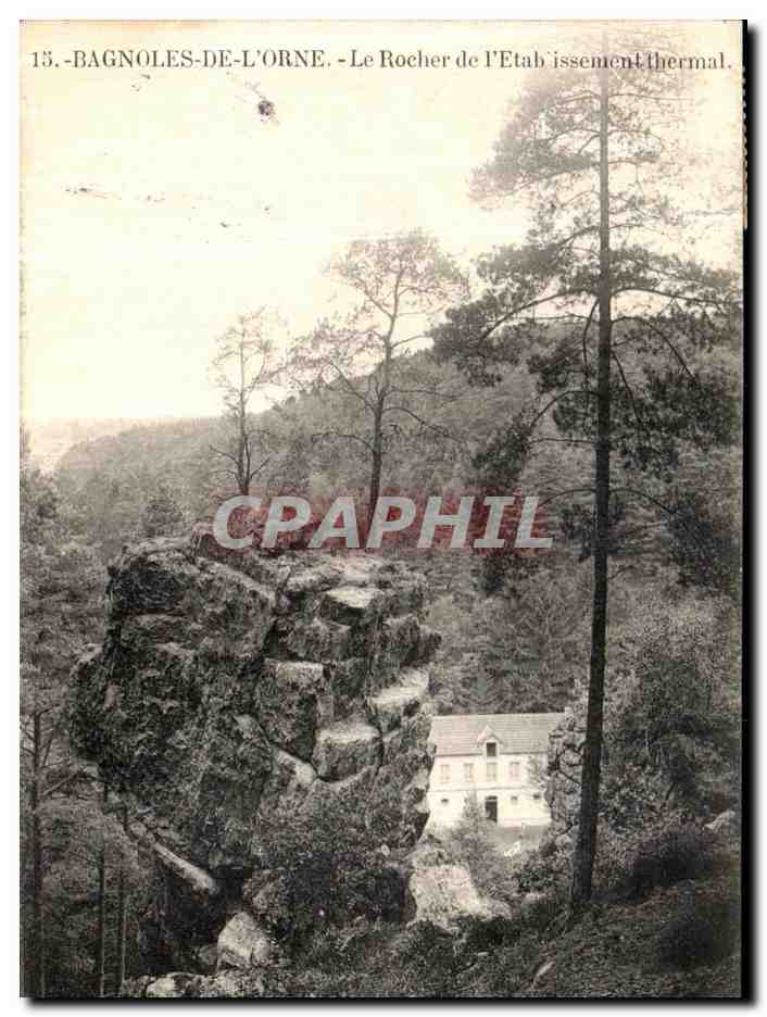 Bagnoles-de-l'Orne — Der Felsen des Kurhauses — CPHIL