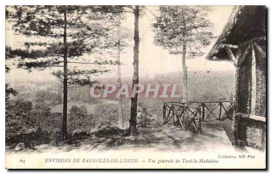 CPA Bagnoles De L Orne Vue Generale de Tesse la Madeleine