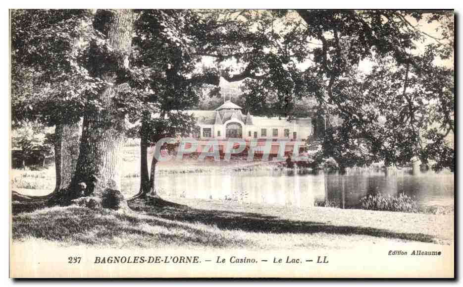 Bagnolles-de-l'Orne — El Casino — El Lago — Edición Alleaume, n° 297