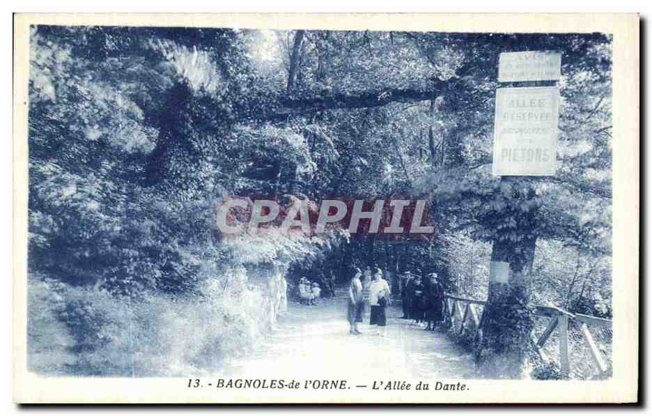 Bagnolles-de-l'Orne — L'Allée du Dante — éditeur A. Dupay, n°13