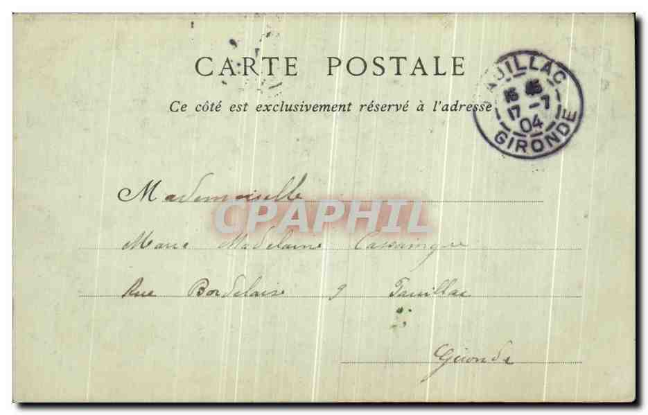 CPA Bagnoles De L Orne Grand Hotel de L Etablissement Thermal — Rückseite