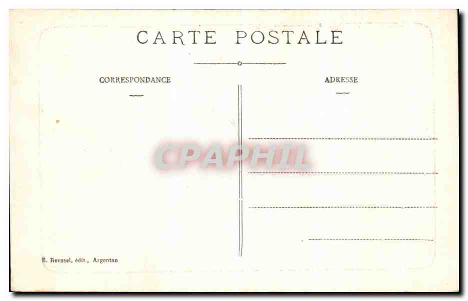 Bagnolles-de-l'Orne — En el Parque del Establecimiento Termal — E. Roussael, Argentan, n°1016 — Reverso