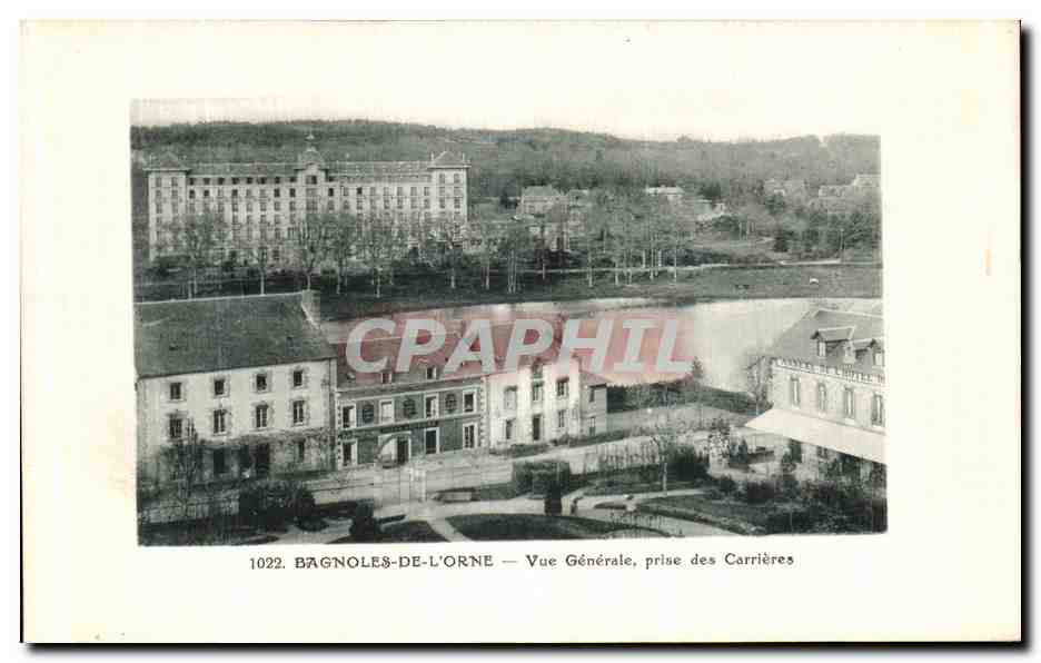 CPA Bagnoles De L Orne Vue Generale prise des Carrieres