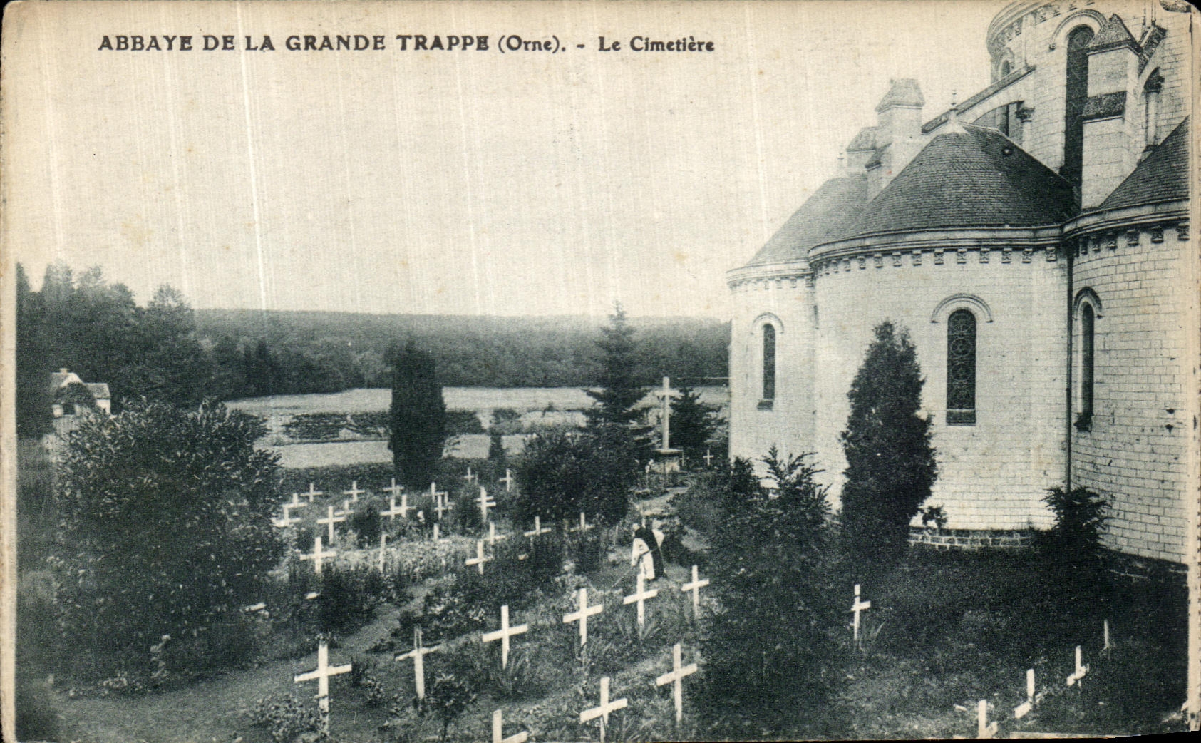 CPA Abbaye De La Grande Trappe Le Cimetiere