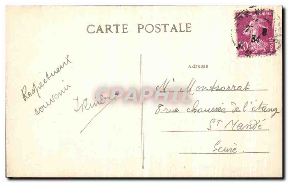 CPA L Aigle Vue Generale cote Nord — Rückseite