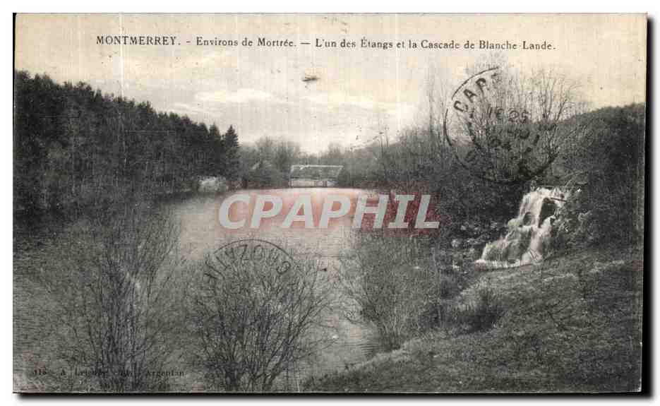 CPA Montmerrey Envieons de Mortree L un des Etages et la Cascade de Blanche Lande