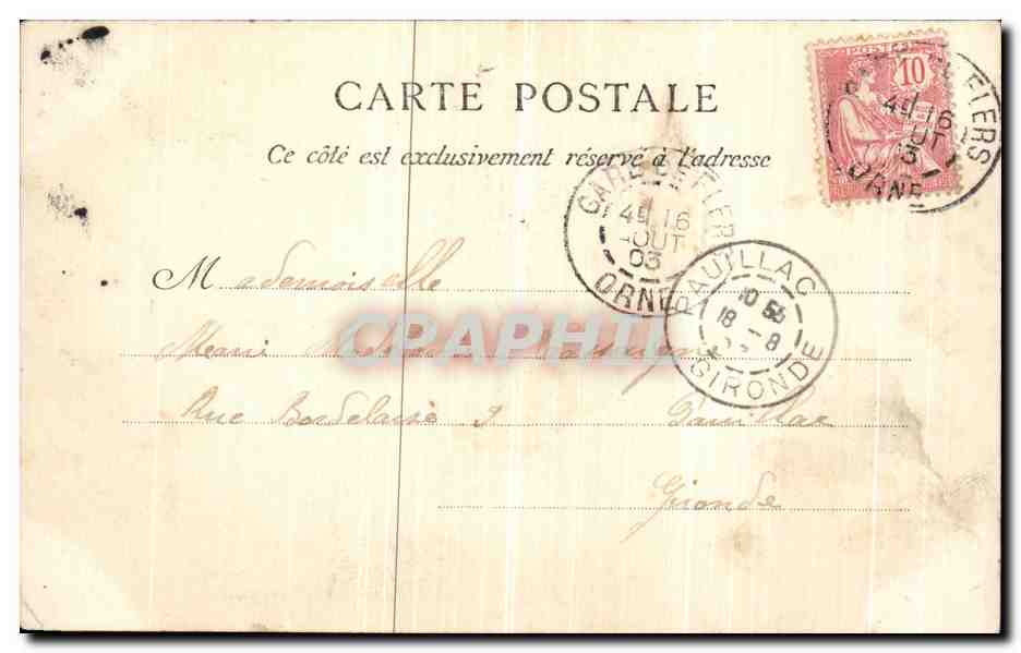 CPA La Normandie Flers Le Chateau — Rückseite