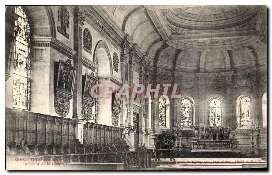 CPA Sees Grand seminaire Interieur de la Chapelle