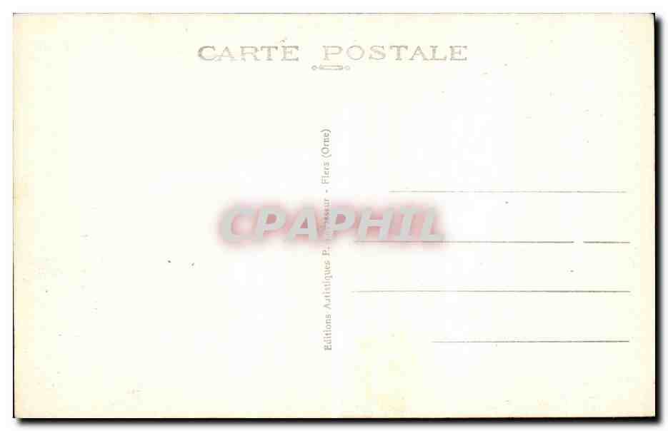 CPA Environs de Flers La Rouvre aux Roches d Oetre — Rückseite