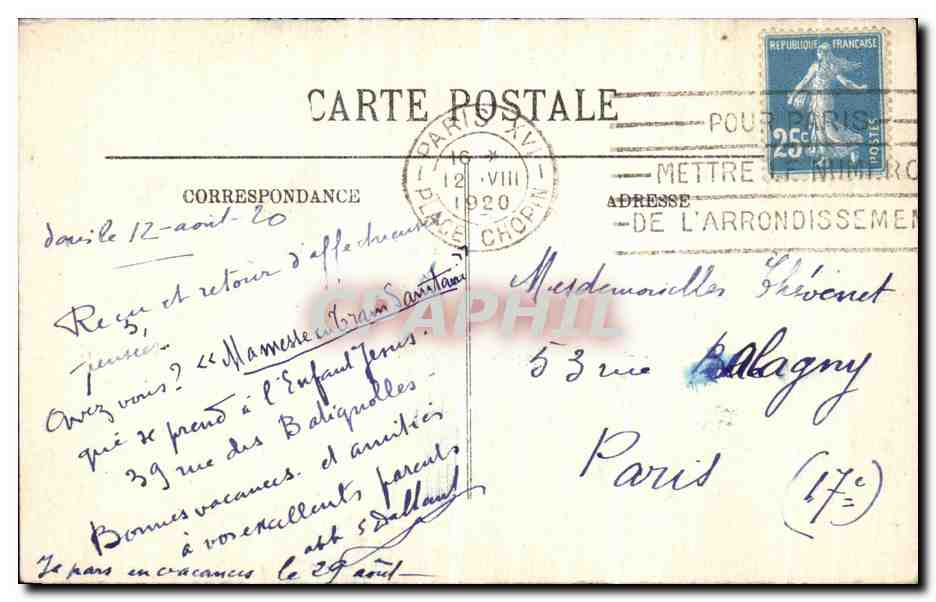 CPA Laigle L Eglise Saint Martin — Rückseite