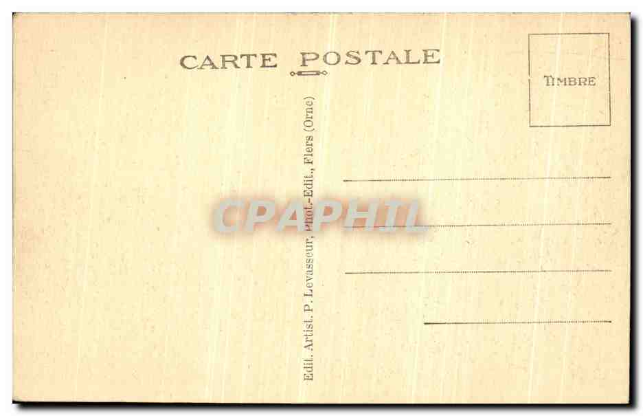 CPA Environs de Bagnoles de L Orne Chateau De Couterne — Rückseite