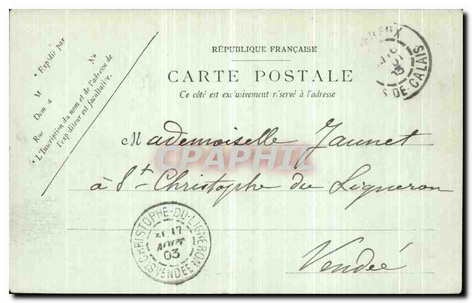 CPA Wimereux Vue Generale de La Plage — Rückseite
