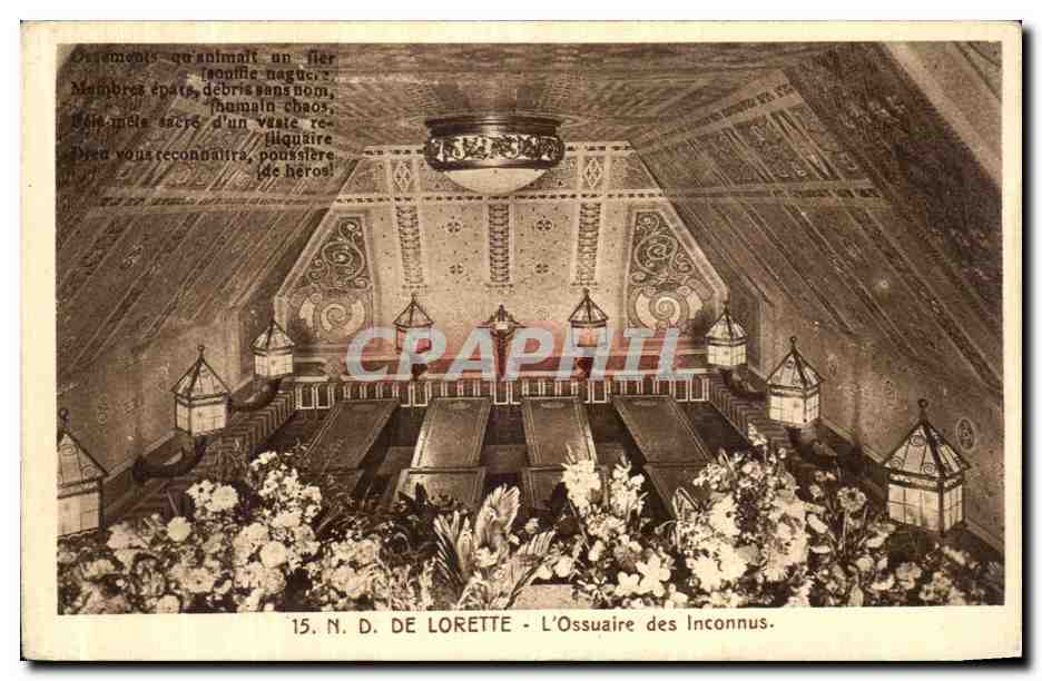 CPA ND de Lorette L Osuaire des Inconnus