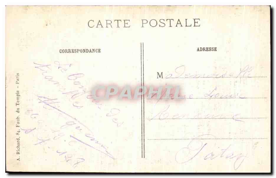 CPA La Grande Guerre Ablain St Nazaire Ce qui reste de la Mairie apres la Bataille Militaria — Rückseite