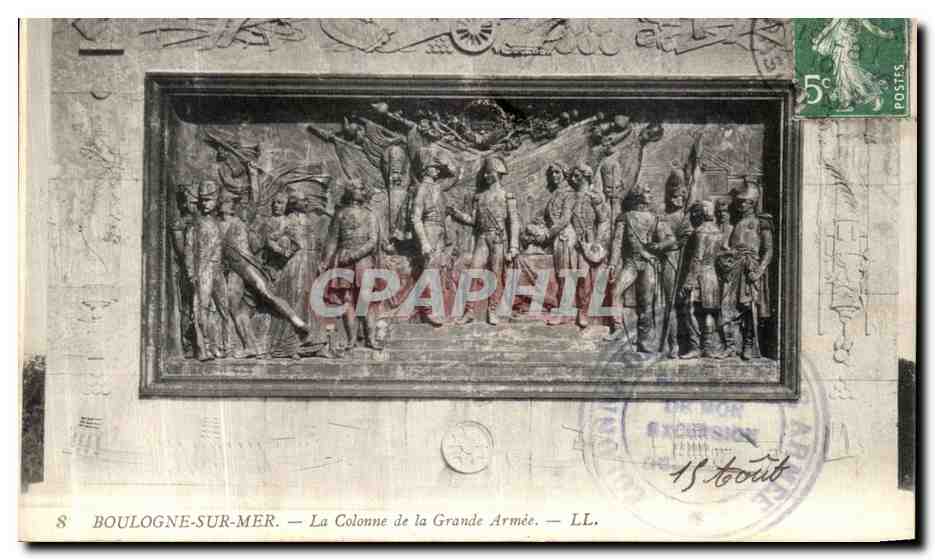 BOULOGNE-SUR-MER — La Colonna della Grande Armée — LL.