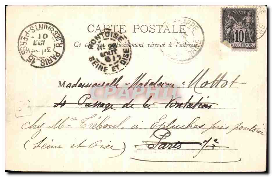CPA La Chapelle des Reliques — Rückseite