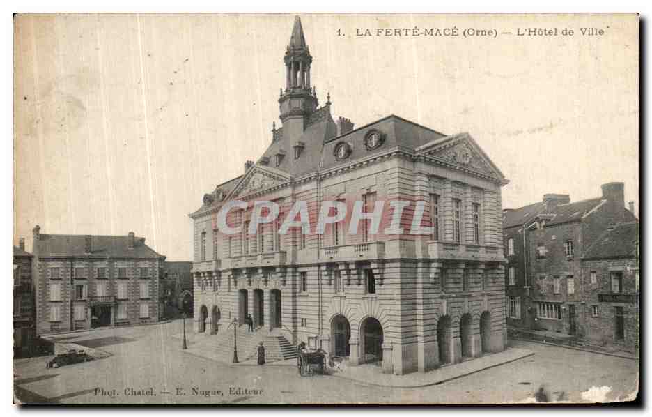 CPA La Ferte Mace L Hotel de Ville