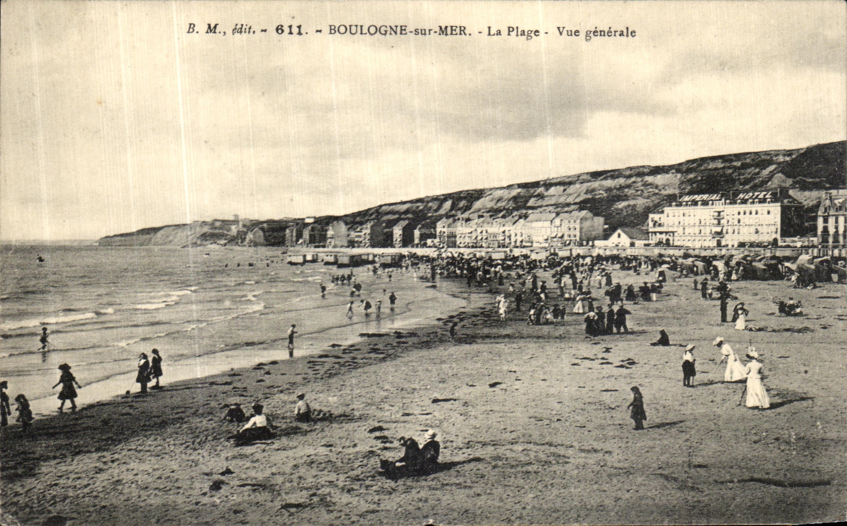 Boulogne-sur-Mer - La Plage - Vue générale — B.M., édit., n° 611