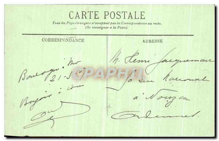 Boulogne-sur-Mer — La Porte de Calais et la Cathédrale — LL — Verso