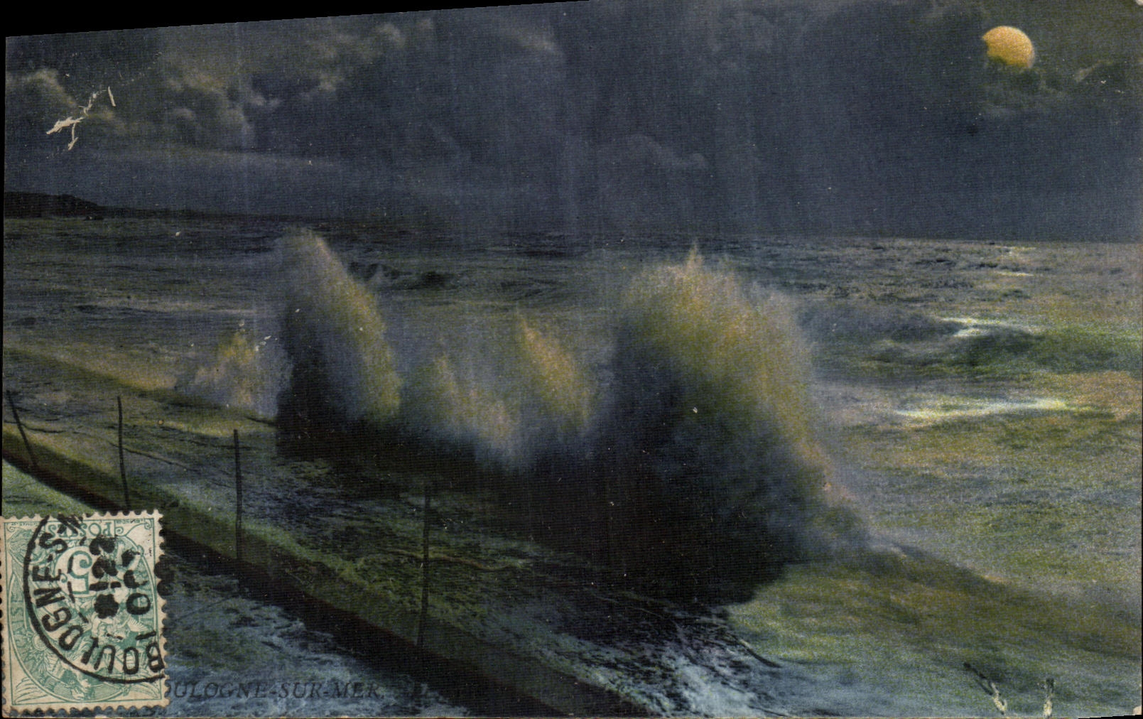 Boulogne-sur-Mer — Efecto de Ondas — Tarjeta Postal de Lujo, n°12