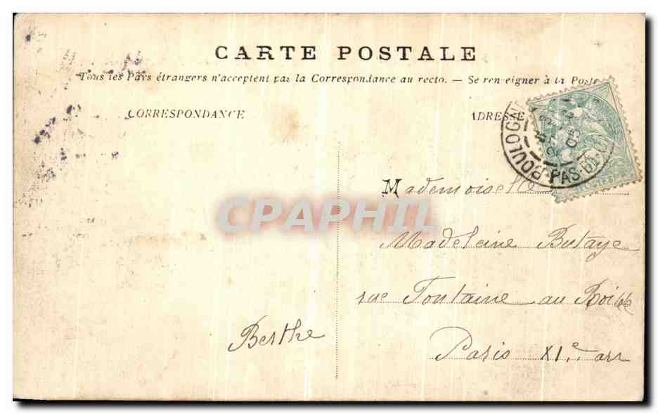 Boulogne-sur-Mer — Aanleg van het schip naar Folkestone — onbekende uitgever, n° 19 — Achterkant