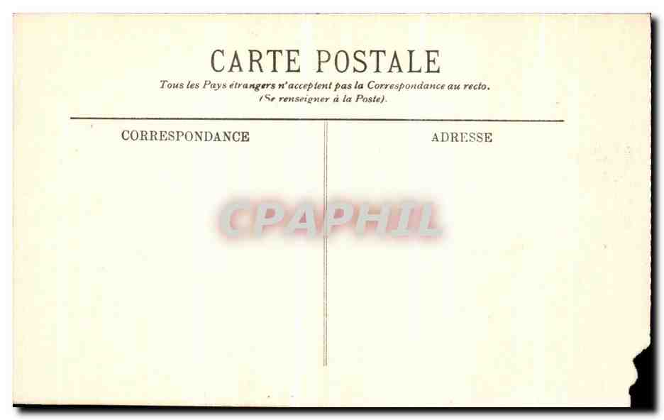 Cartolina d'epoca Boulogne Sur Mer Grosse Mer — Verso